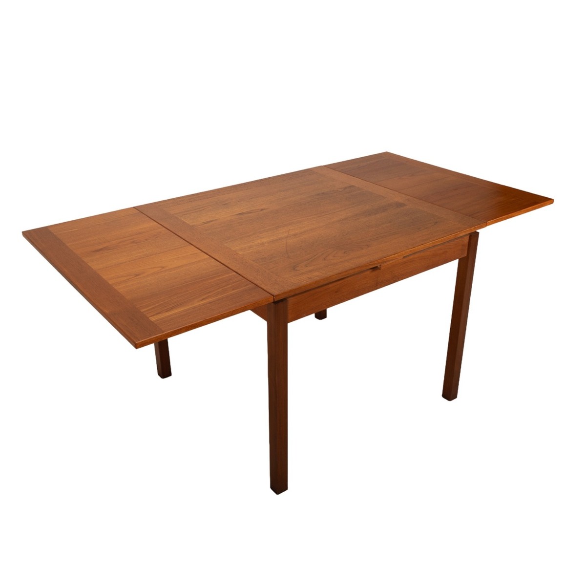 Denmark teak テーブル 1980s Mid-Century Danish Modern Teak Extending Dining Table