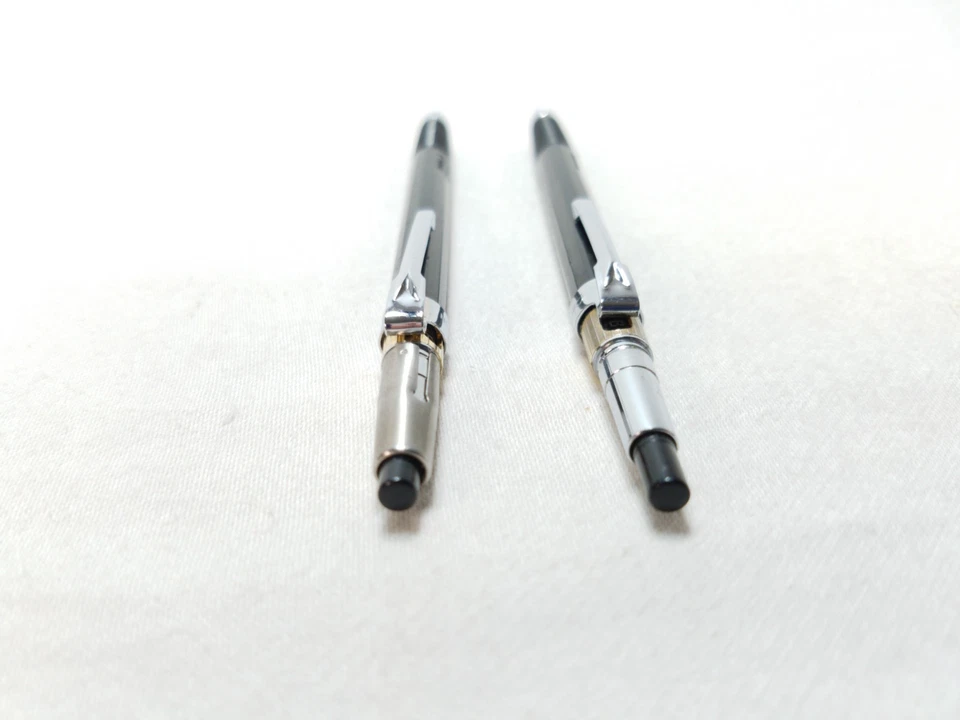 Lote de 2 Lápices Mecánicos Pentel Pmg 0.3mm Versión Antigua PG3 Anillo Oro Años 70 Foto 4 de 4