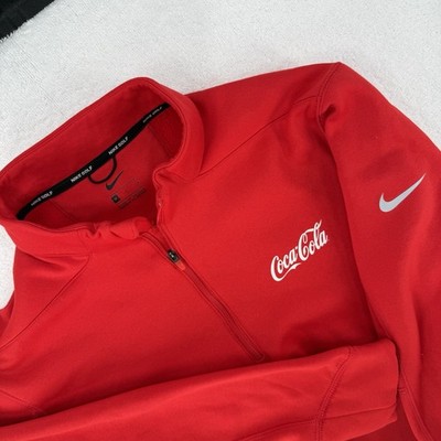 Nike Golf Coca Cola Half Zip Red Track Jacket Women s Medium 