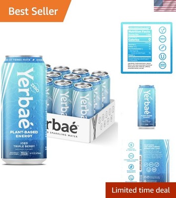 Yerbae Iced Triple Berry Energy Drink - 0 Sugar, 0 Calories, 0 Carbs, 12 Pack