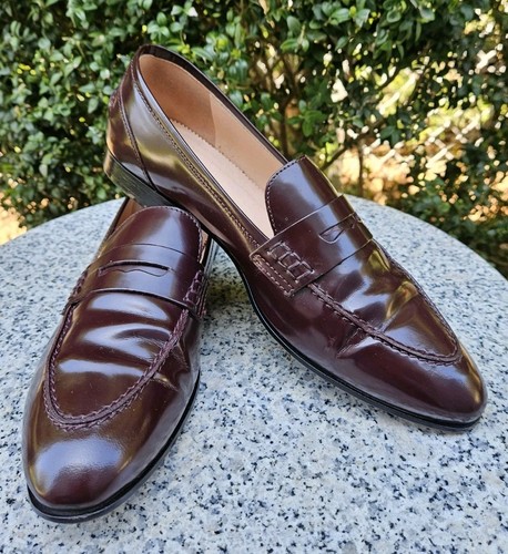 J. Crew Women Brown Patent Leather Penny Loafers Size : 8.5M - Picture 2 of 15