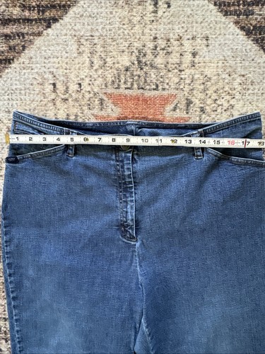 VINTAGE LAUREN JEANS CO RALPH LAUREN DENIM BLU JEANS DONNA TAGLIA 18 18W - Foto 9 di 21