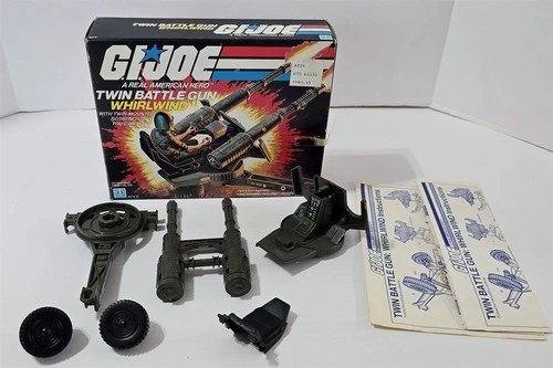 X-925 VINTAGE 1980'S HASBRO GI JOE TWIN BATTLE GUN WHIRLWIND WITH BOX