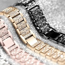 Women Metal Bling Band Strap For Samsung Galaxy Watch 8 40/44mm 8 Classic 46mm