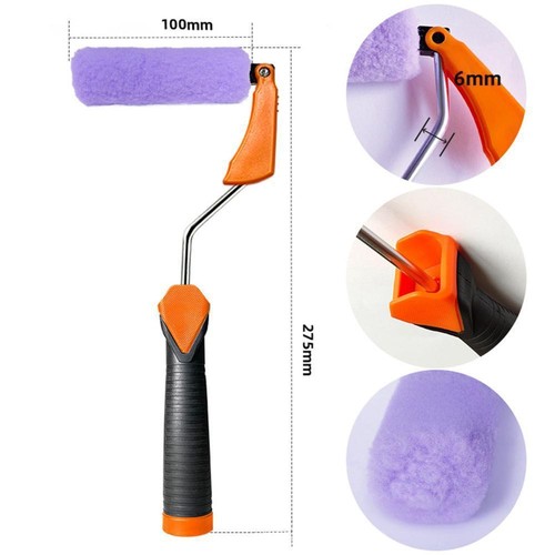 4 inch Paint Roller Frame Supplies Comfortable Handle Easy to Use Professional - Picture 7 of 7