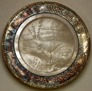 TONGA 1 Paanga 2002 Proof Argento 0 925 Tonica Salva le balene 204