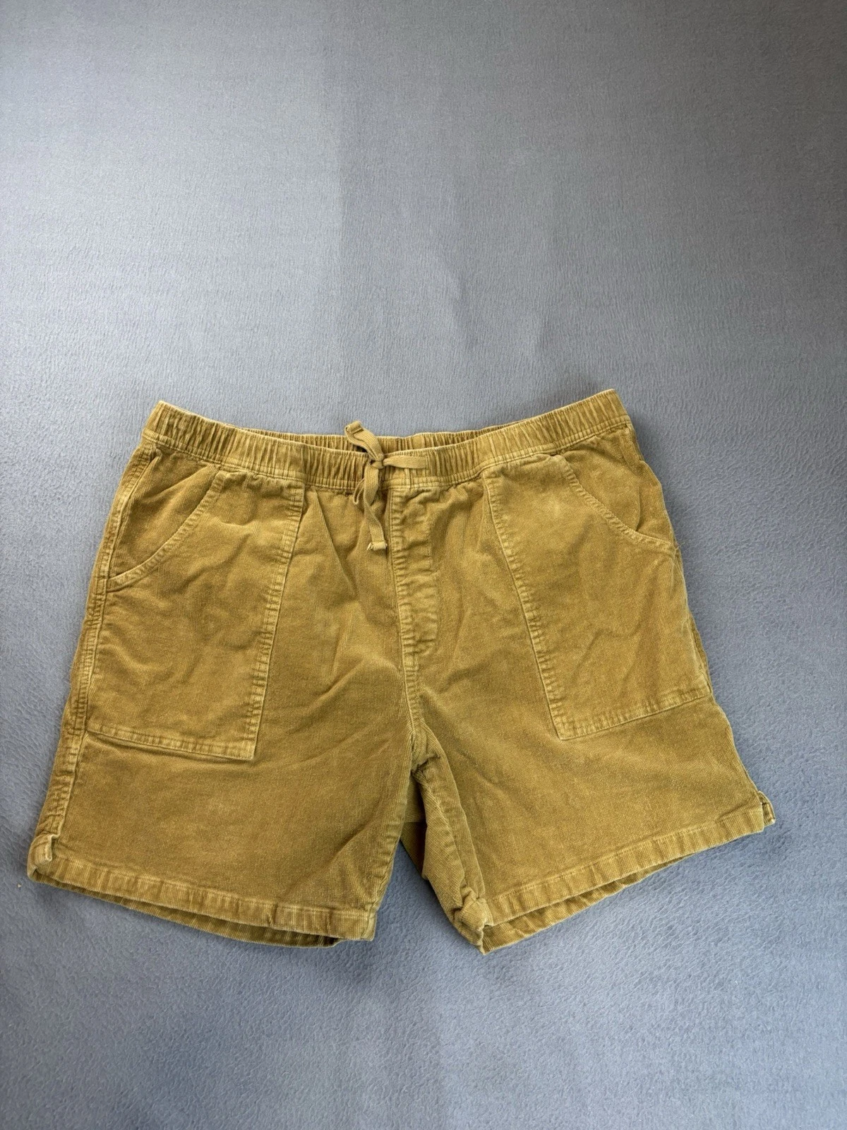 Katin Brown Corduroy Stretch Outdoor Hiking Casual Short Mens XXL Drawstring