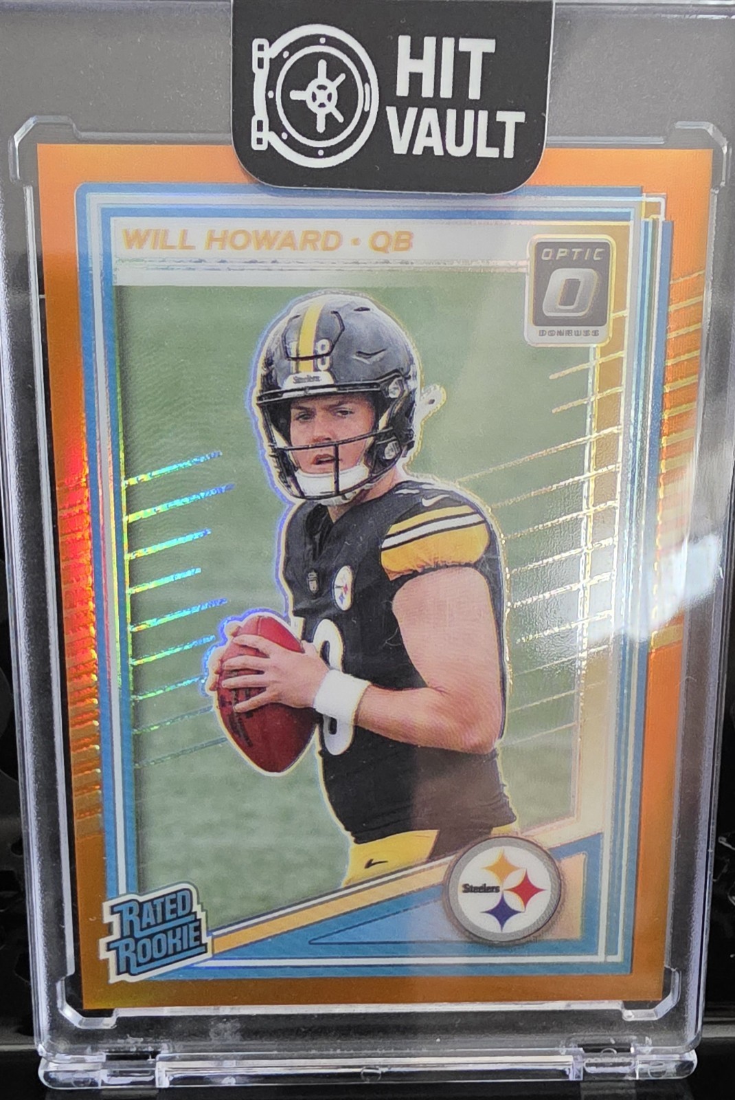 Will Howard #233 Orange Prizm /299 2025 Panini Donruss Optic - Rated Rookie