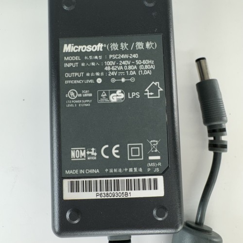 Microsoft PSC24W-240 Power Supply Adapter 24V 1A Genuine OEM Charger Tested Plug - 第 3/6 張圖片