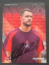 Christian Mathenia 1. FC NÜRNBERG  / Handsignierte Autogrammkarte 2025/26