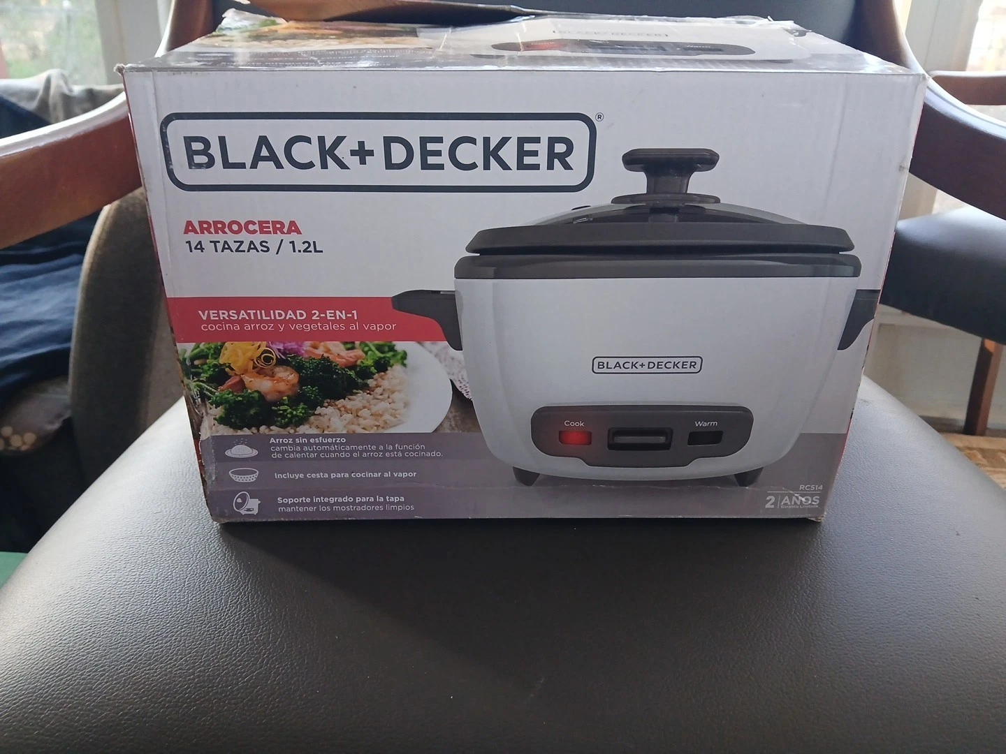 Black And Decker Rice Cooker 14 Cup With Steaming Basket RC514 New In Open Box