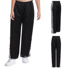 Kids Tear Away Sweatpants 2 Side Split Buttons Pants Post Surgery Track Bottoms