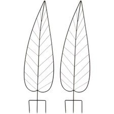 2PC Trellis for Climbing Plants Outdoor Plant Support 55in Metal Garden Trellis
