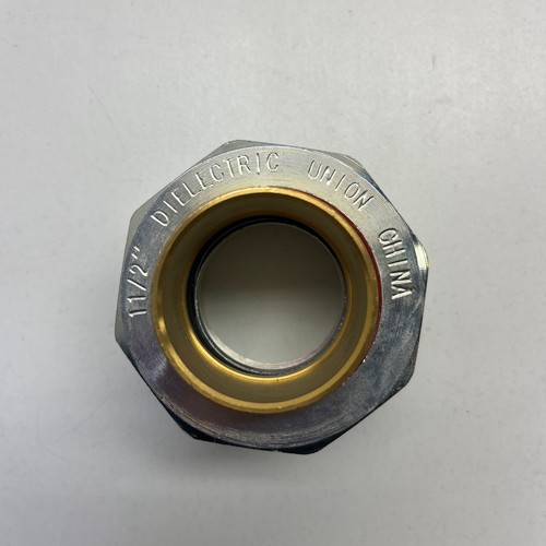 1-1/2" Watts Dielectric Union Steel/Brass Lead