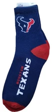 HOUSTON TEXANS NFL FBF ORIGINALS MEN'S SOCKS 10-13 BLUE, RED, & WHITE NWT