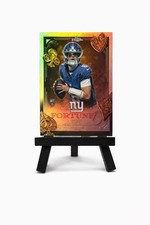 2025 Topps Chrome Football Jaxson Dart Fortune 15 Refractor Rookie Giants (RC)