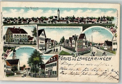 13653294 - 8936 Langerringen Main Street Cath. rectory inn village street