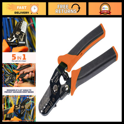 5-in-1 Professional Fiber Optic Stripper Tool - ProGrip, High Precision, Durable
