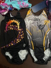 2 Bold Grit Gymnastics Leotards both size AXS