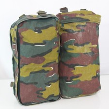 Genuine Surplus Belgian Army Military Daysack Rucksack Bergen Side Pouches(3873)