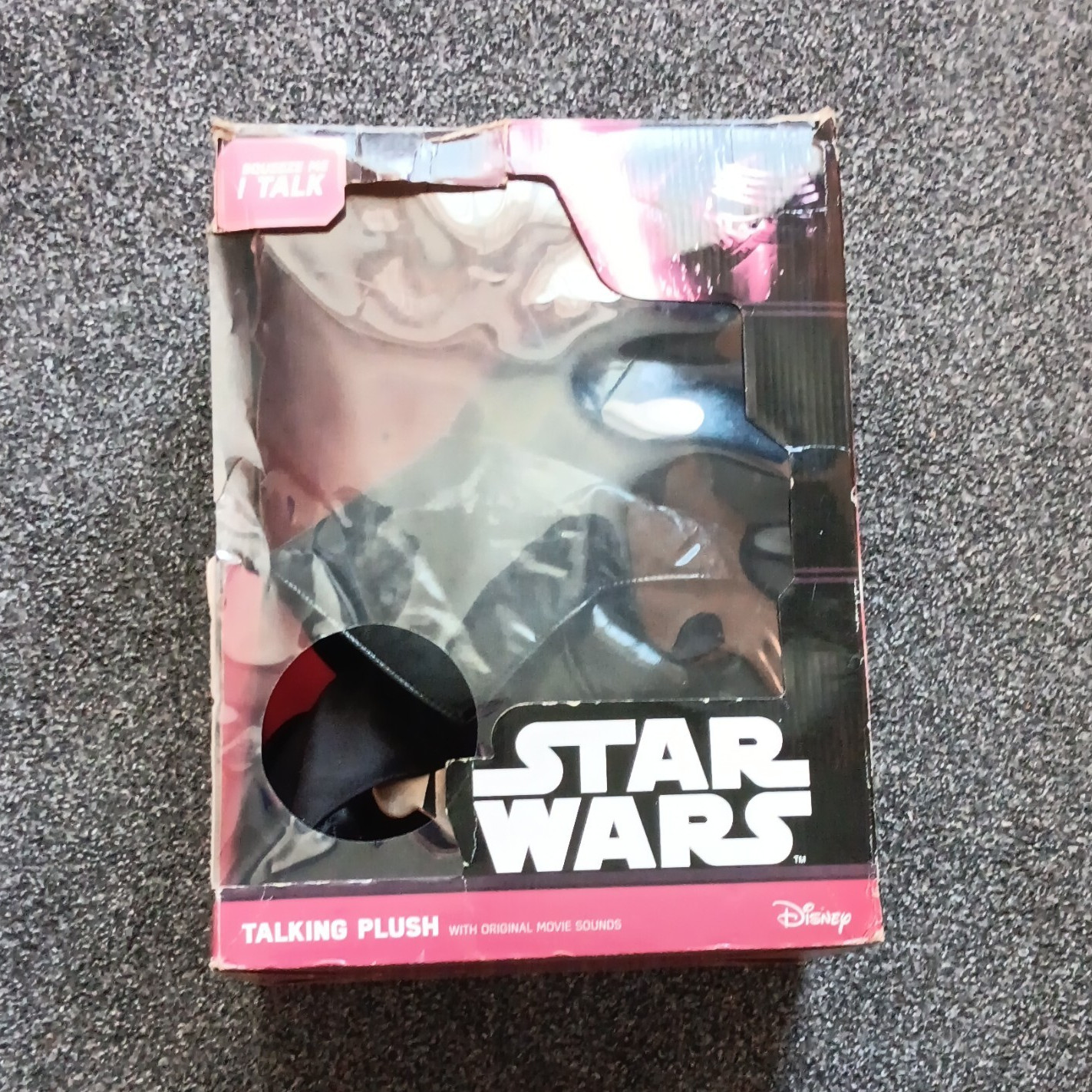 Disney Star Wars Kylo Ren Talking Plush Toy Black Movie Theme iTALK Powered
