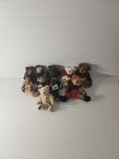 Boyds Bears Plush Bears Bundle Lot of 10 with Tags Vintage Lot 7/12