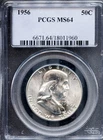 1956 50c Silver Ben Franklin Half-dollar MS 64 PCGS # 18011960 + Bonus