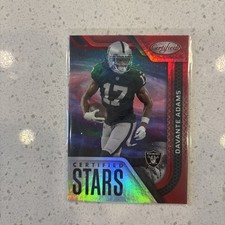 2022 Panini Certified - Certified Stars Davante Adams #CS-18 Mirror Red /99