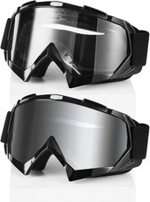 2Pcs Dirt Bike Goggles Motocross Motorcycle ATV Riding Dustproof Windproof Off R