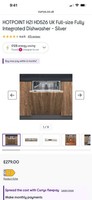 HOTPOINT H2I HD526 UK Full-size Fully Integrated Dishwasher - Silver