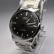 MIDO Multifort 42mm Steel Automatic Men's Day Date Watch M005430 New w/ Box