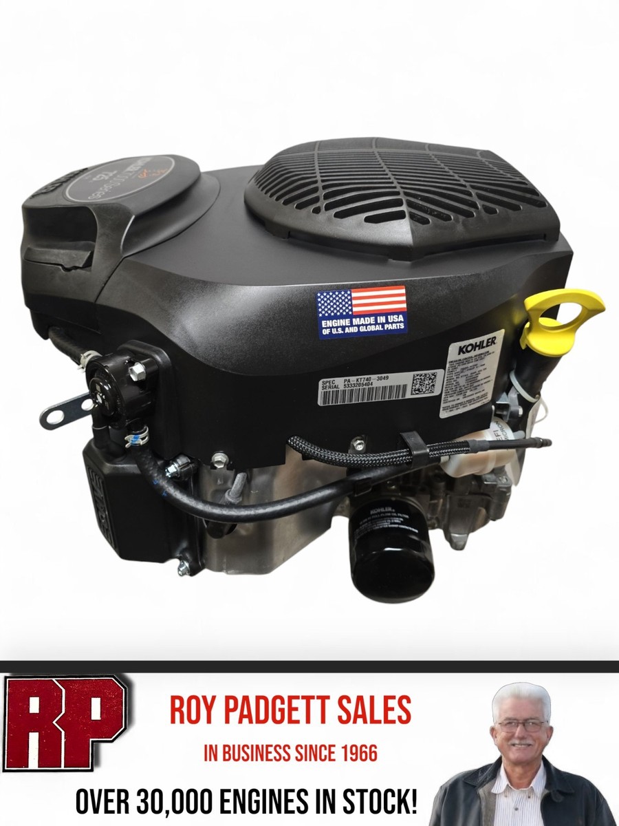 Kohler 25HP KT740-3049 Vertical Shaft Twin Engine 1-1/8