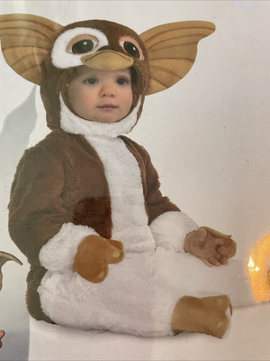 Gizmo Halloween Costume for Babies, Gremlins Movie, 0-6 Months, Includes Jump...