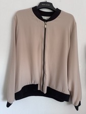 River Island Light Pink Woven Bomber Jacket Size 16 Nwt