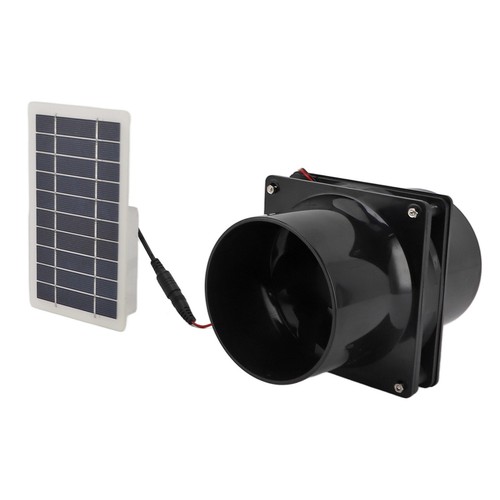 10W Solar Powered Exhaust Fan For Ventilation Cooling In Greenhouses Coops RVs - Picture 10 of 12