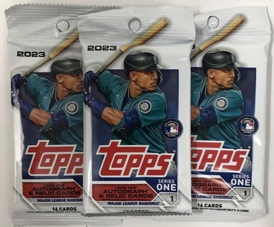 2023 Series 1 Baseball MLB Set of 3 Packs - 16 Cards per Pack - 48 Trading Cards