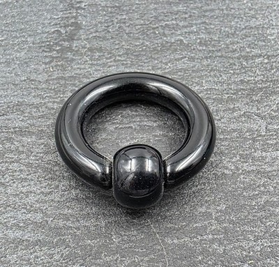 Klemmkugelring Piercing BCR Intim Schwarz Klemmring 5x16x10mm