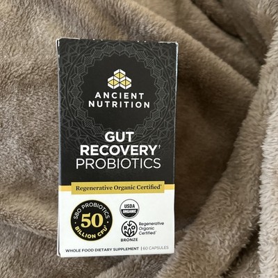 Ancient Nutrition Gut Recovery Probiotics 60 Capsules - New