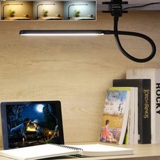 LED Desk Lamp with Clamp Adjustable Swing Arm Lamp Eye-Caring Reading Desk Light