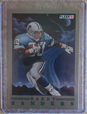 Fleer 1991 Barry Sanders #2 Pro Vision Detroit Lions NFL Football Card