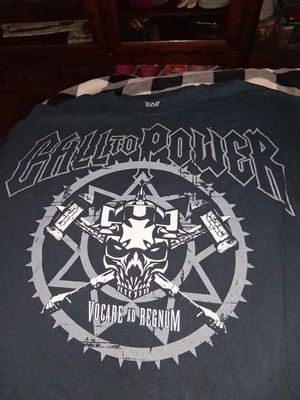 WWE Call to Power Vocare Ad Regnum 4X Men's T-Shirt Black Gray Wrestling WWE