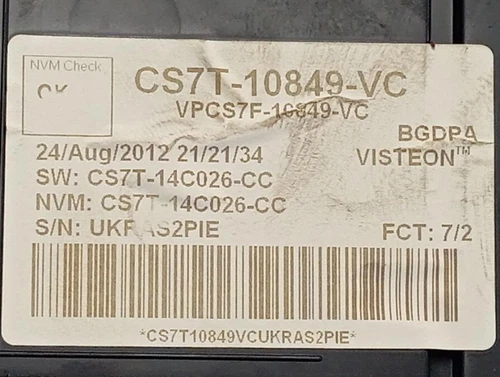 CS7T10849VC Cache instrument pour FORD S-MAX (CA1) Titanium 2012 économies 6959628