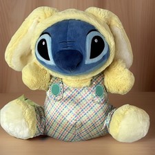 Lilo Stitch Easter Bunny Plush Disney Store Original Yellow Satin Stuffed Animal