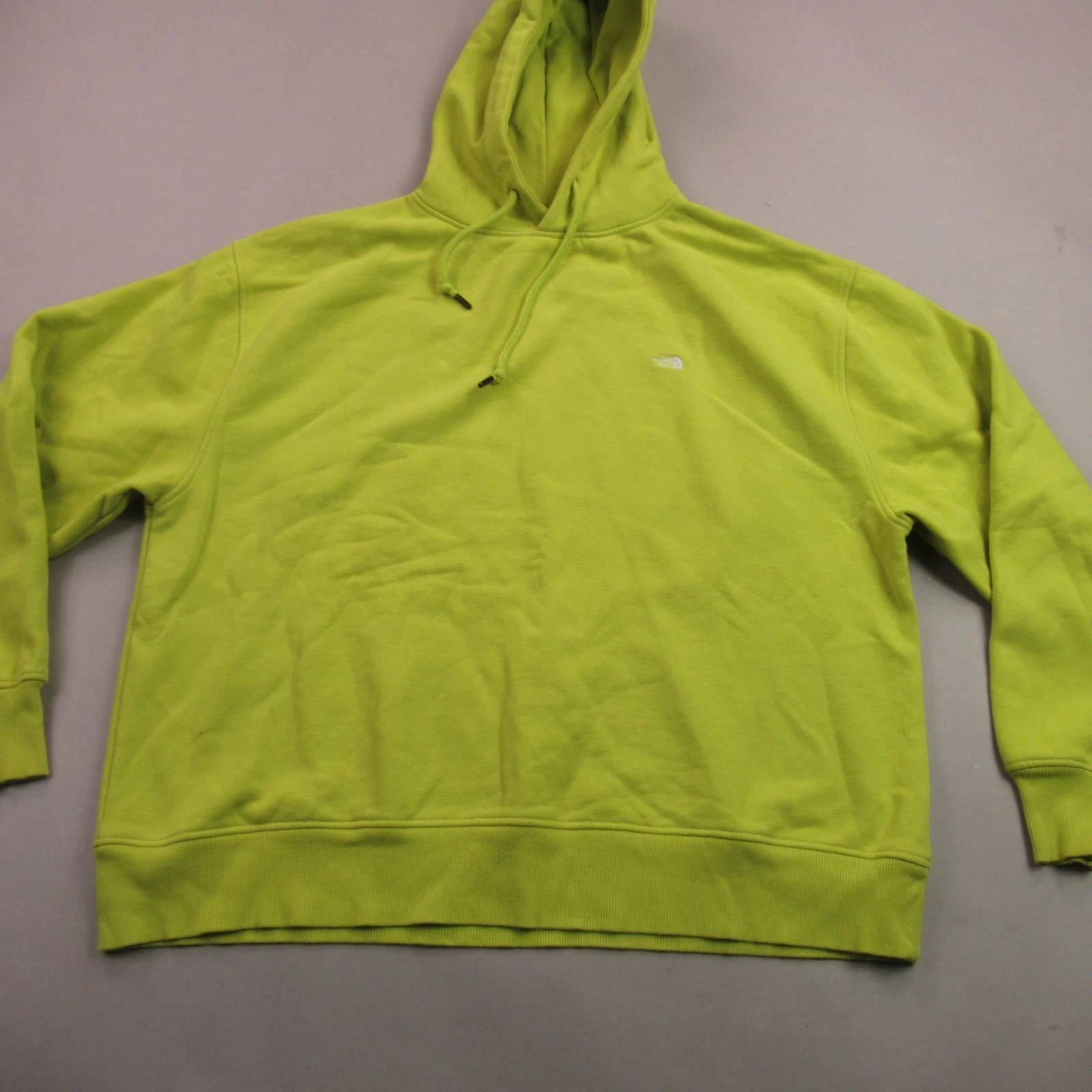 North Face Hoodie Womens Medium Long Sleeve Pullover Hooded Neon