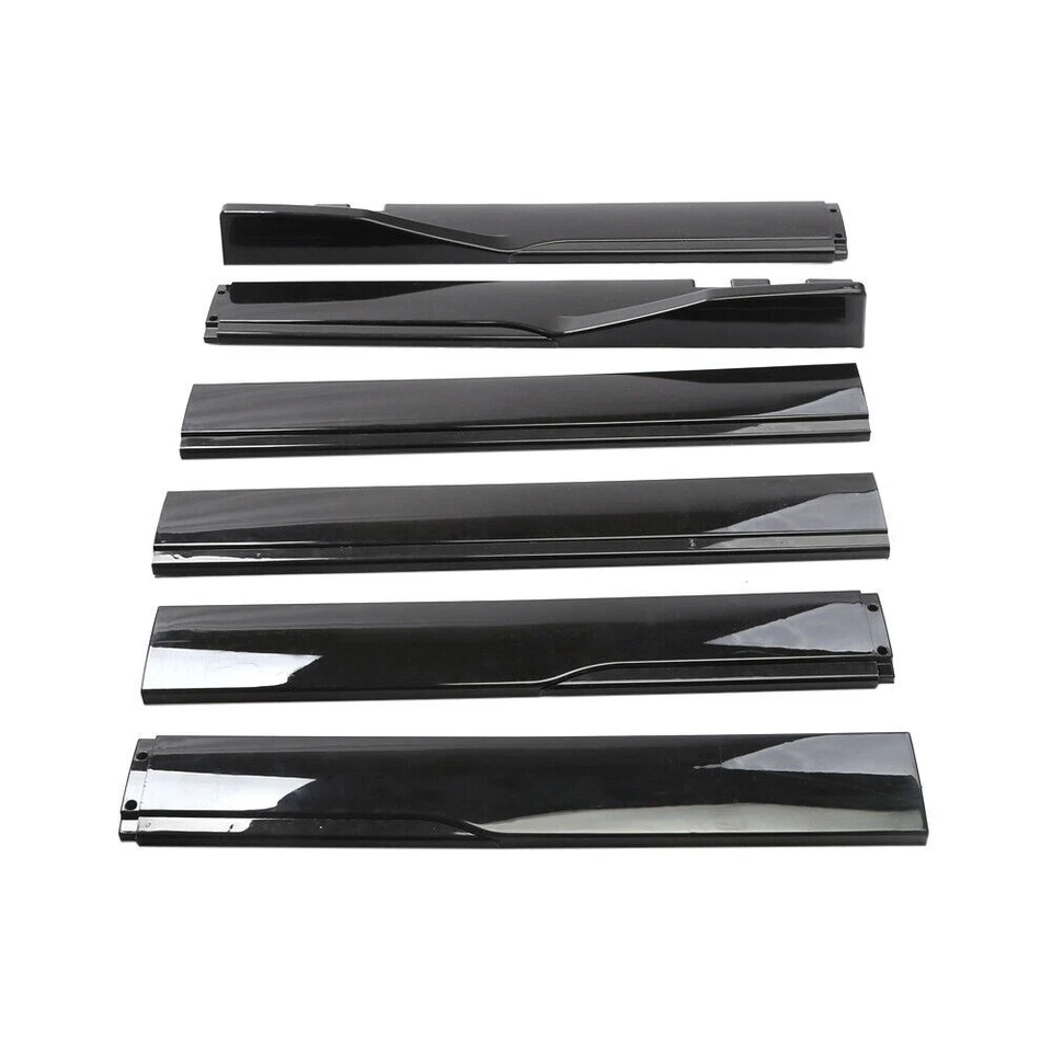 86.6'' Gloss Black Side Skirt Extension Rocker Splitter Lip For Hyundai Sonata - Image 4 of 4