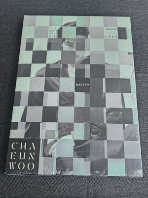 CHA EUN-WOO [ENTITY]  EACH VER. 1st Mini Album CD,Photo Book Set,Poster,3 Card