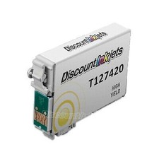 Reman Ink Cartridge HY Yellow for Epson 127420 127 WF-7010 WF-7510 WF-7520 1273