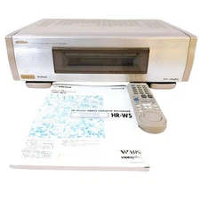 Victor HR-W5 W-VHS VHS S-VHS Video Deck JVC KENWOOD AC100V 50/60Hz Audio Japan