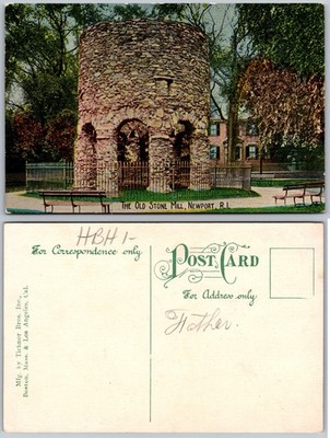 Old Stone Mill Newport RI Postcard
