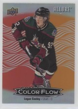 2024-25 Upper Deck Allure Color Flow Red Orange Logan Cooley #CFL-28 13c4